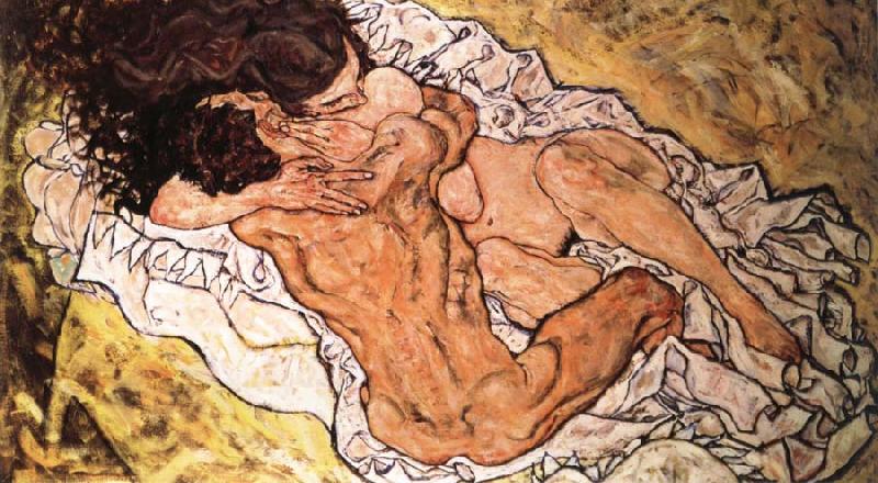 the embrace, Egon Schiele